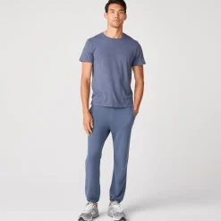 MONROW Men's Vintage Sweats - Blue Steel Color BLUESTEEL Sale